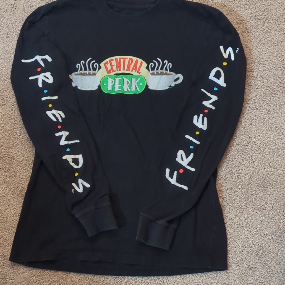 Black Friends Central Perk Long Sleeve Shirt
